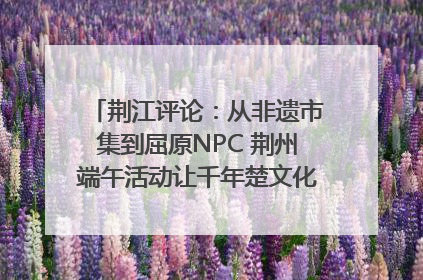 荆江评论：从非遗市集到屈原NPC 荆州端午活动让千年楚文化“破圈”生长