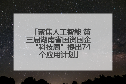 聚焦人工智能 第三届湖南省国资国企“科技周”提出74个应用计划