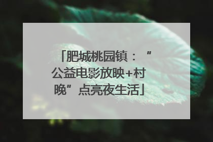 肥城桃园镇：“公益电影放映+村晚”点亮夜生活