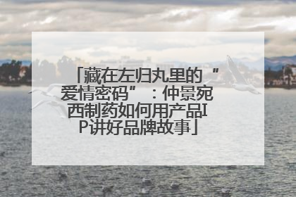 藏在左归丸里的“爱情密码”：仲景宛西制药如何用产品IP讲好品牌故事