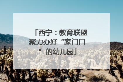 西宁：教育联盟聚力办好“家门口”的幼儿园