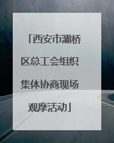 西安市灞桥区总工会组织集体协商现场观摩活动
