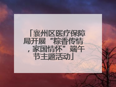 襄州区医疗保障局开展“粽香传情，家国情怀”端午节主题活动