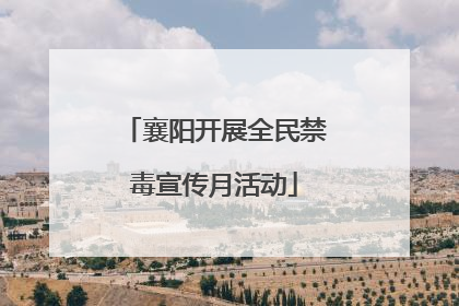 襄阳开展全民禁毒宣传月活动