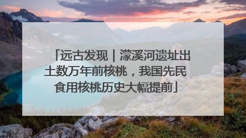 远古发现｜濛溪河遗址出土数万年前核桃，我国先民食用核桃历史大幅提前