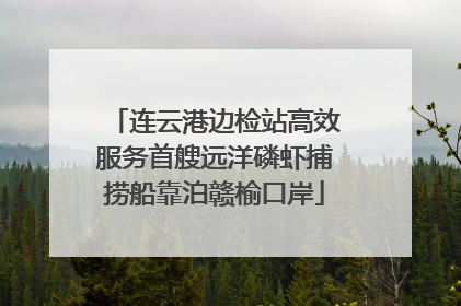 连云港边检站高效服务首艘远洋磷虾捕捞船靠泊赣榆口岸