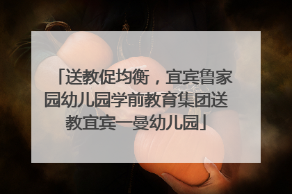 送教促均衡，宜宾鲁家园幼儿园学前教育集团送教宜宾一曼幼儿园
