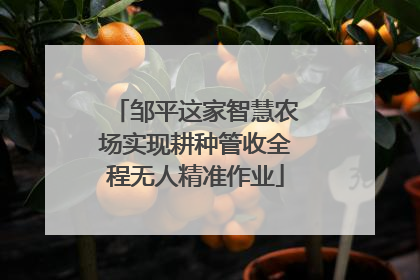 邹平这家智慧农场实现耕种管收全程无人精准作业