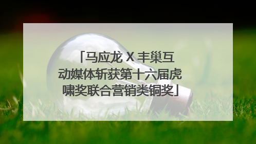 马应龙 X 丰巢互动媒体斩获第十六届虎啸奖联合营销类铜奖