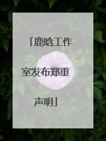 鹿晗工作室发布郑重声明
