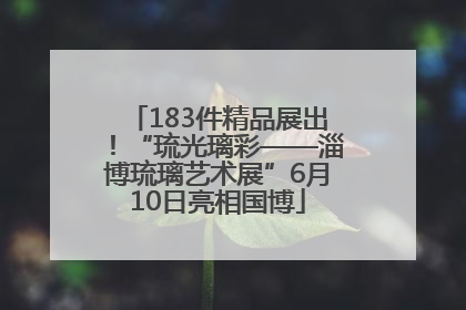 183件精品展出！“琉光璃彩——淄博琉璃艺术展”6月10日亮相国博