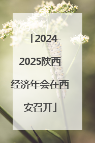2024-2025陕西经济年会在西安召开