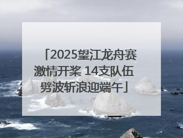 2025望江龙舟赛激情开桨 14支队伍劈波斩浪迎端午