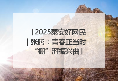 2025泰安好网民｜张腾：青春正当时 “棚”湃振兴曲