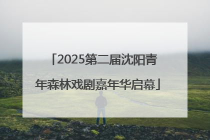 2025第二届沈阳青年森林戏剧嘉年华启幕